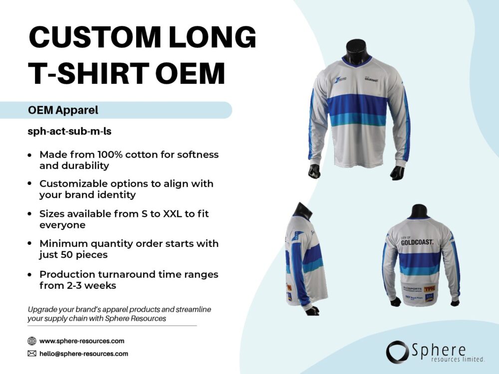 CUSTOM LONG T-SHIRT 0EM social graphic