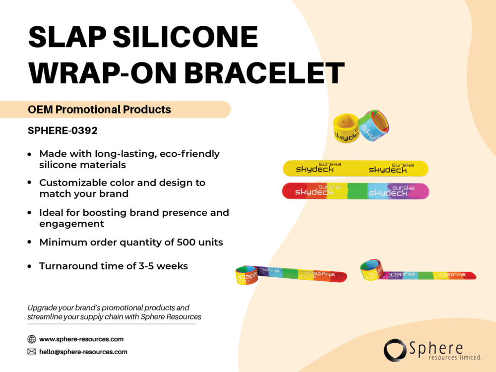 SLAP SILICONE WRAP-ON BRACELET SOCIAL GRAPHIC