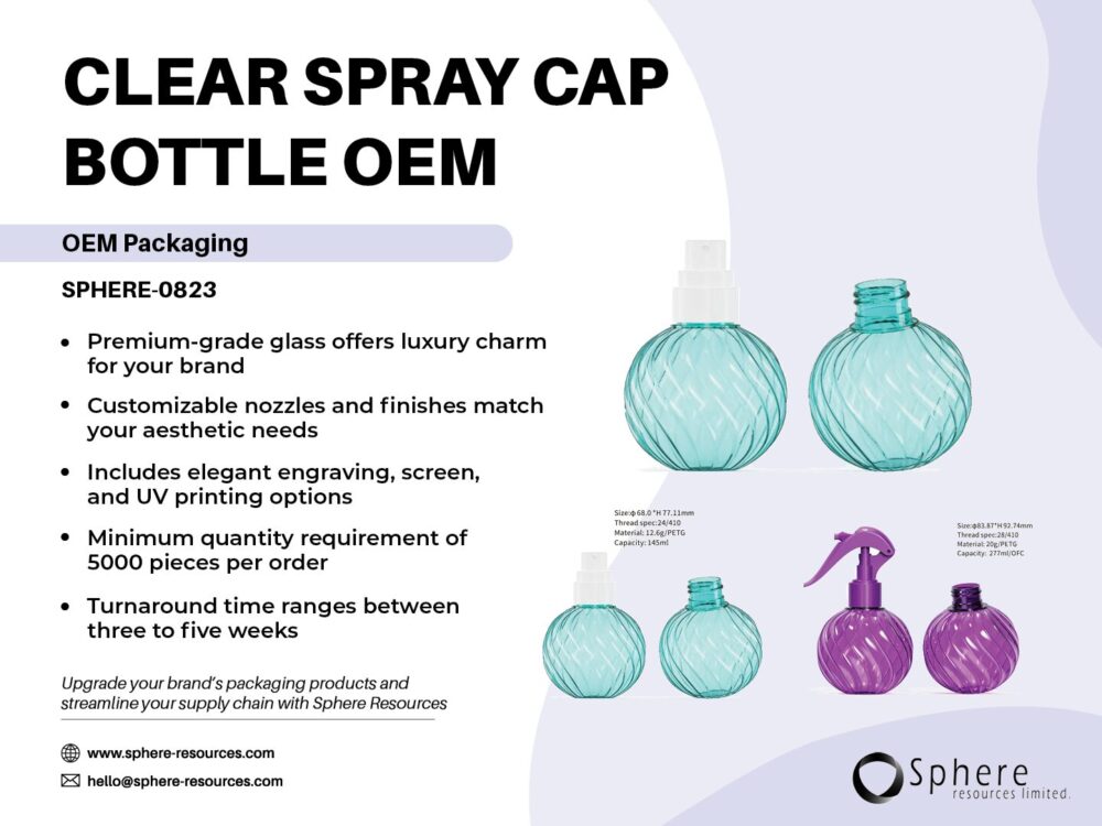 CLEAR SPRAY CAP BOTTLE OEM Social Graphic
