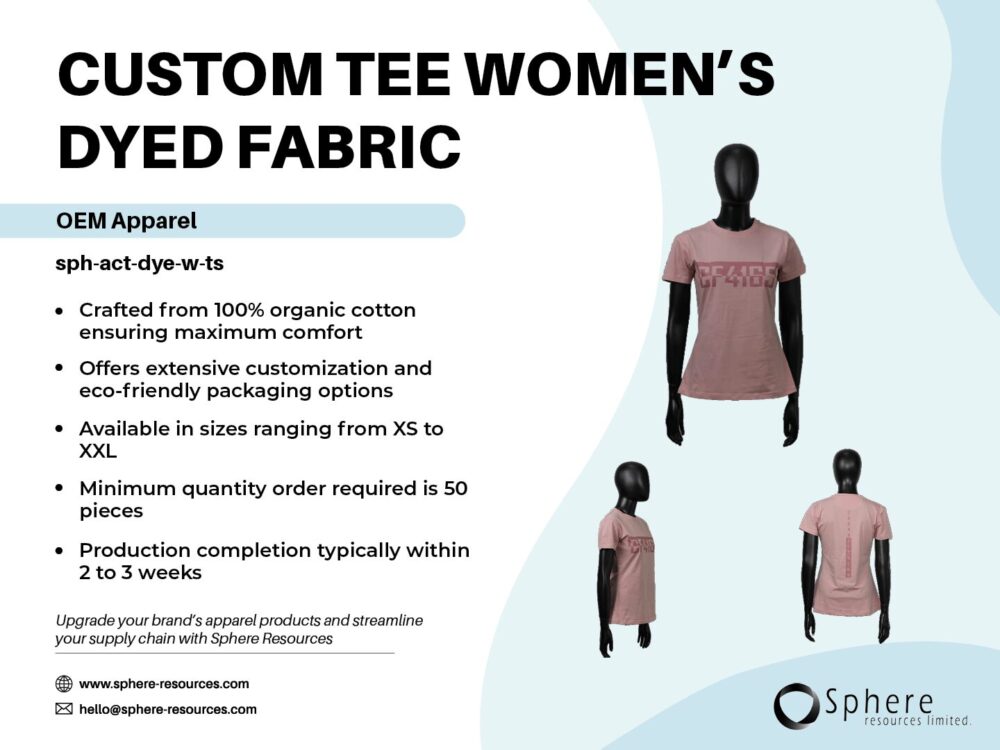 CUSTOM TEE WOMEN'S DYED FABRIC social graphic