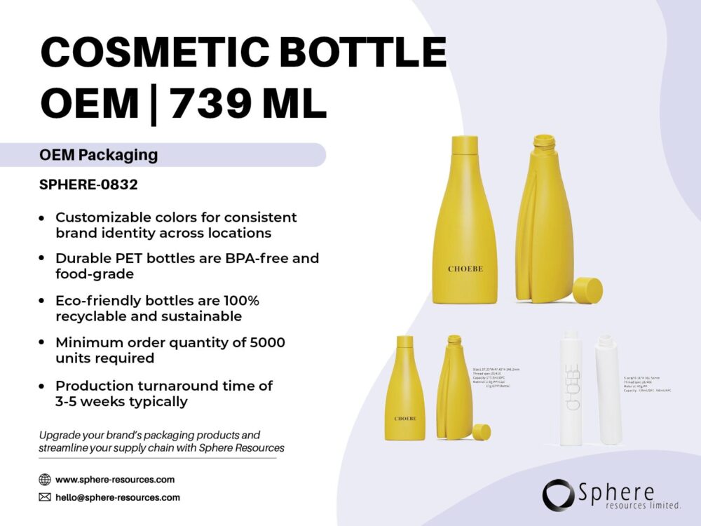 COSMETIC BOTTLE OEM 739 ML Social Graphic