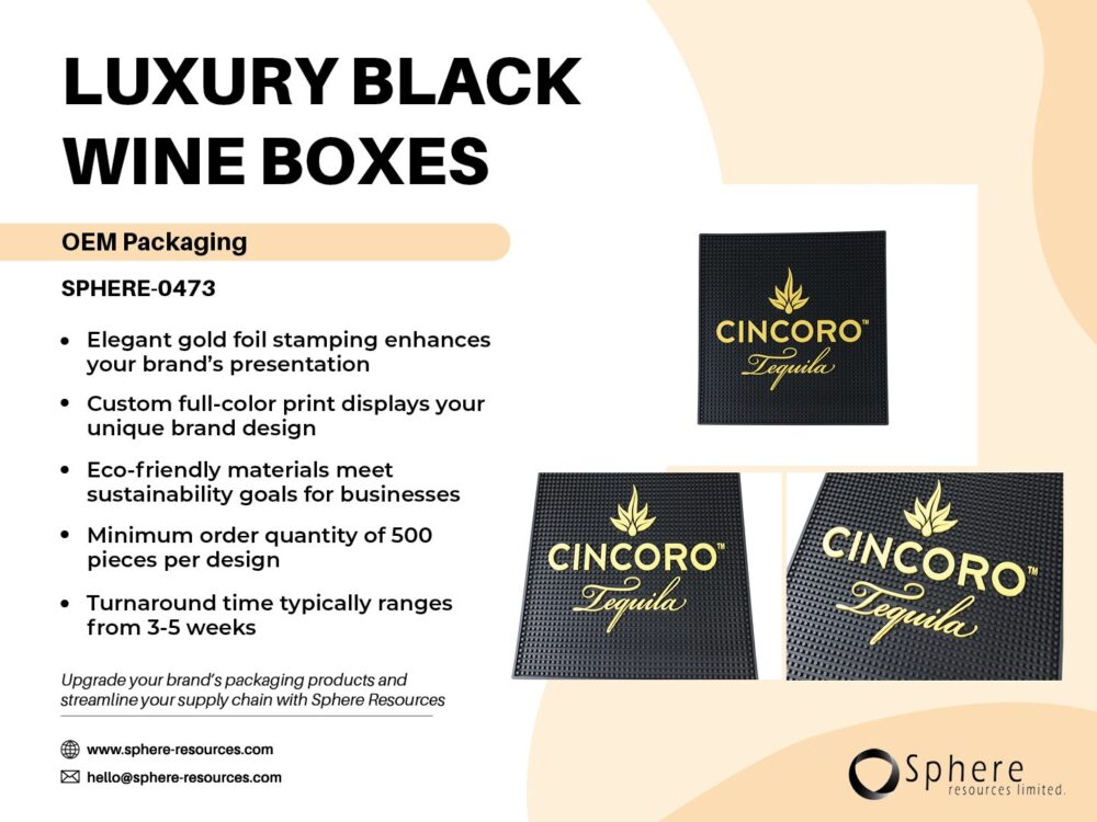 LUXURY BLACK WINE BOXES SOCIAL GRAPHIC