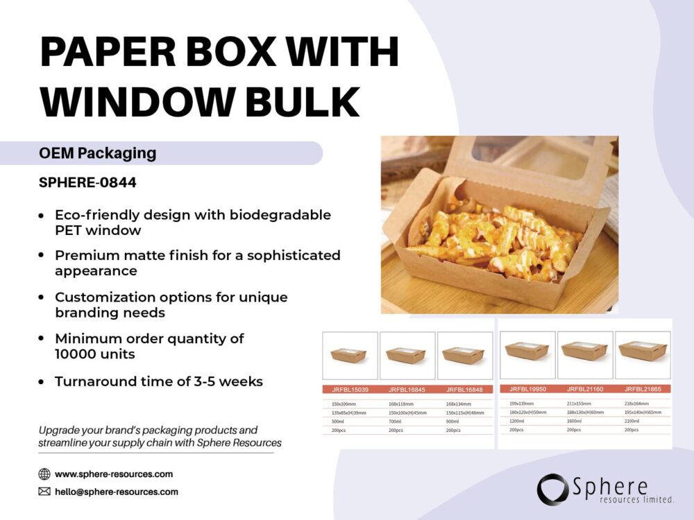PAPER BOX WITH WINDOW BULK Social Graphic