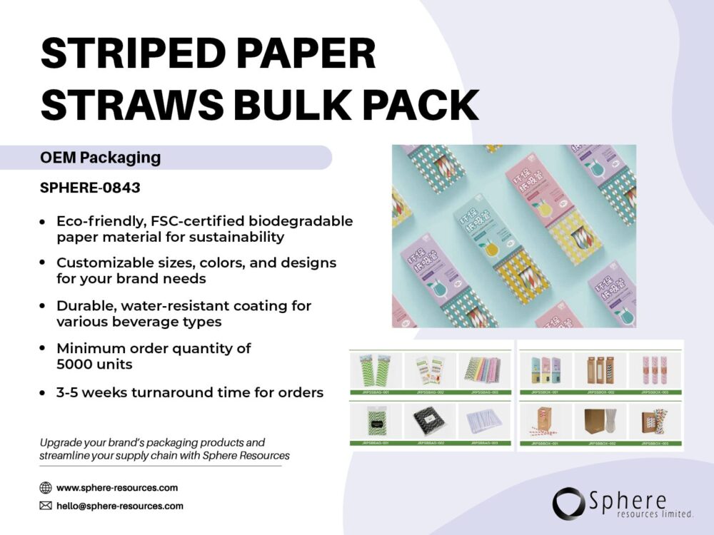 STRIPED PAPER STRAWS BULK PACK Social Graphic