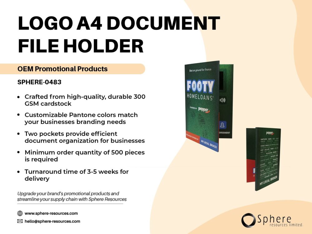 LOGO A4 DOCUMENT FILE HOLDER social graphic