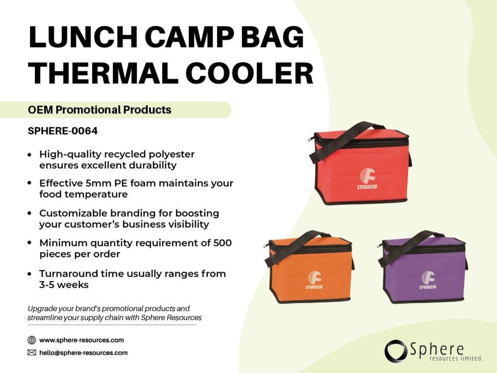 LUNCH CAMP BAG THERMAL COOLER social graphic