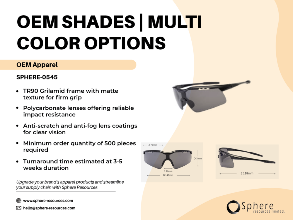 OEM SHADES I MULTI COLOR OPTIONS SOCIAL GRAPHIC