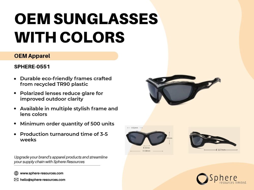 OEM SUNGLASSES WITH COLORS SOCIAL GRAPHIC