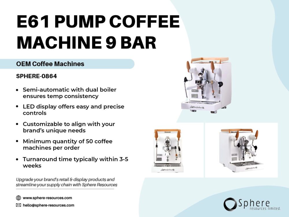 E61 PUMP COFFEE MACHINE 9 BAR Social Graphic