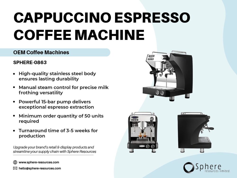 CAPPUCCINO ESPRESSO COFFEE MACHINE Social Graphic