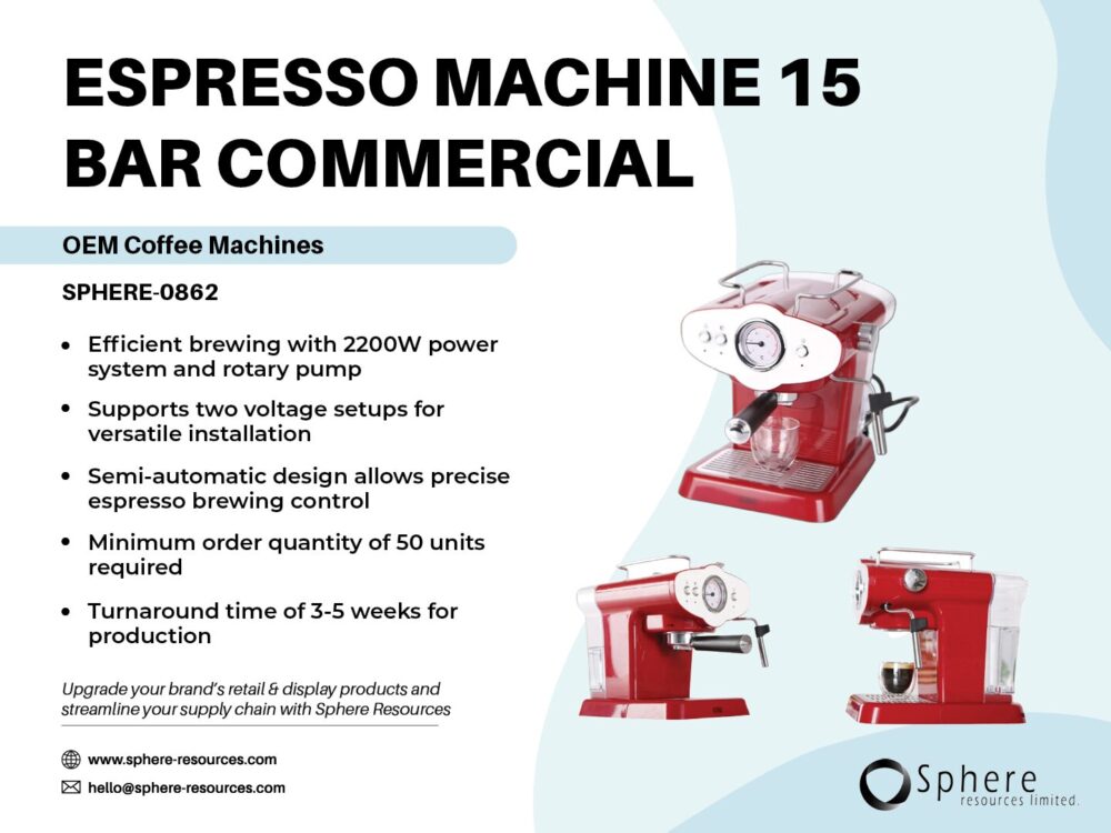 ESPRESSO MACHINE 15 BAR COMMERCIAL Social Graphic