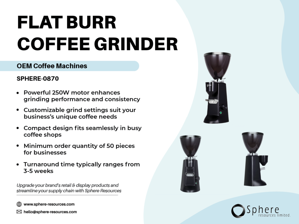 FLAT BURR COFFEE GRINDER Social Graphic