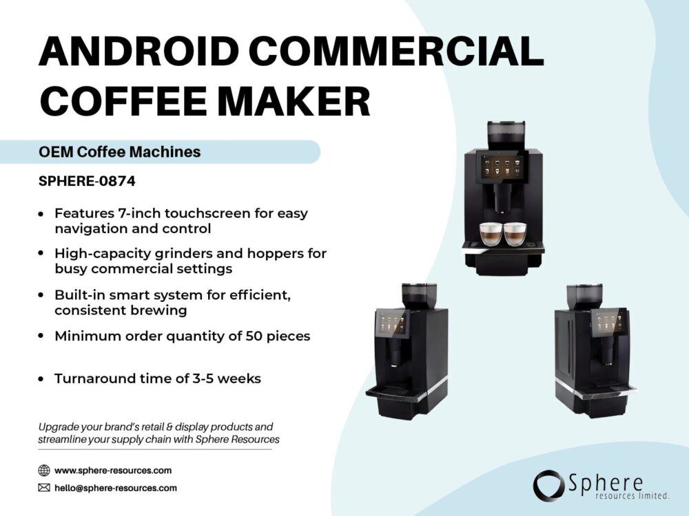 ANDROID COMMERCIAL COFFEE MAKER Social Graphic