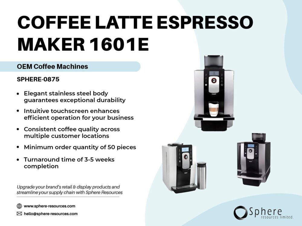 COFFEE LATTE ESPRESSO MAKER 1601 E Social Graphic