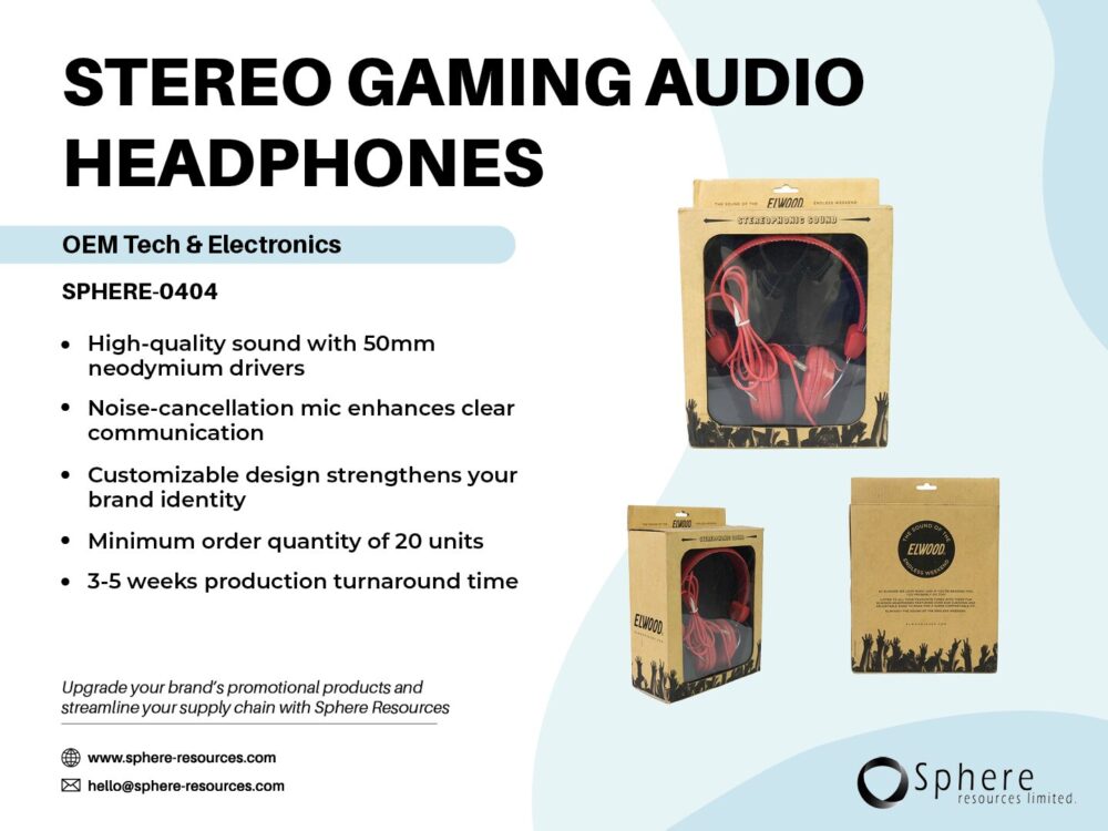 STEREO GAMING AUDIO HEADPHONES social graphic