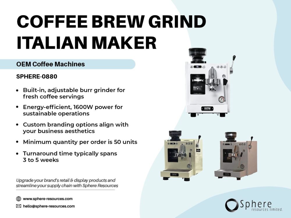 COFFEE BREW GRIND ITALIAN MAKER Social Graphic