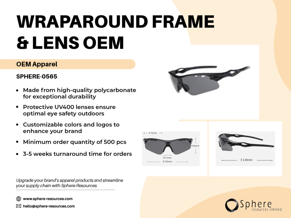 WRAPAROUND FRAME & LENS 0EM SOCIAL GRAPHIC
