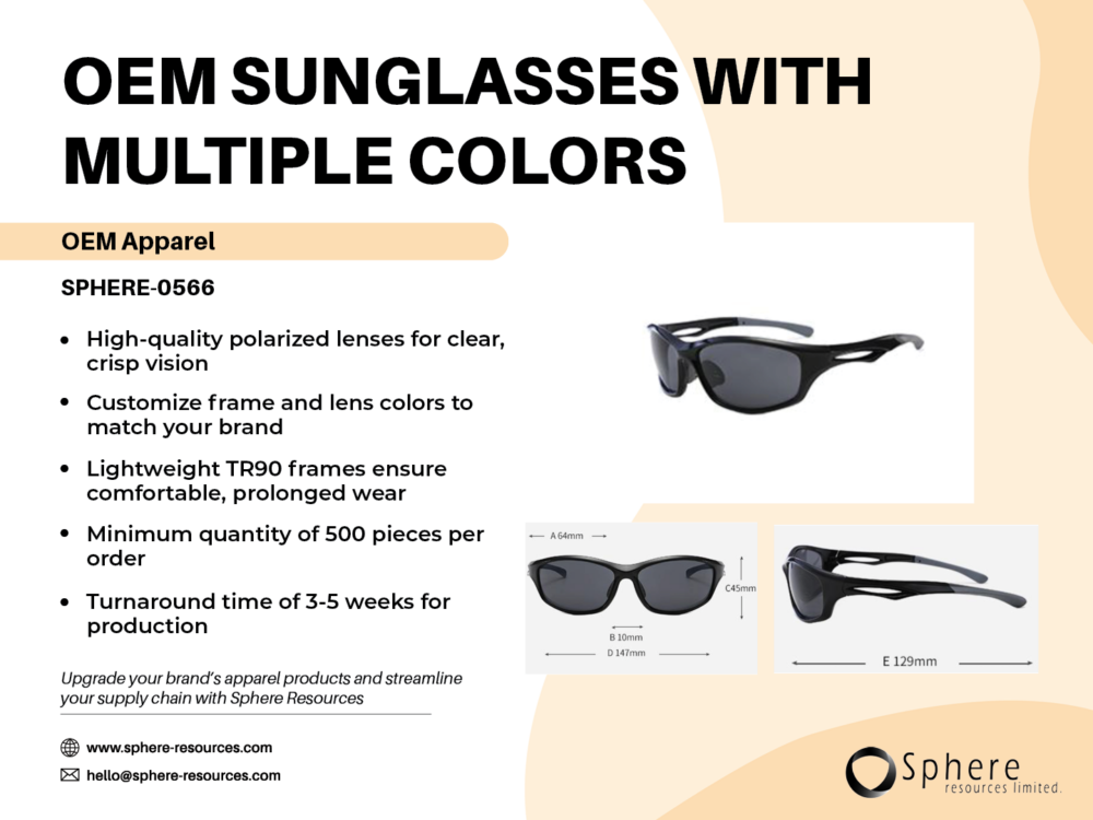 OEM SUNGLASSES WITH MULTIPLE COLORS SOCIAL GRAPHIC