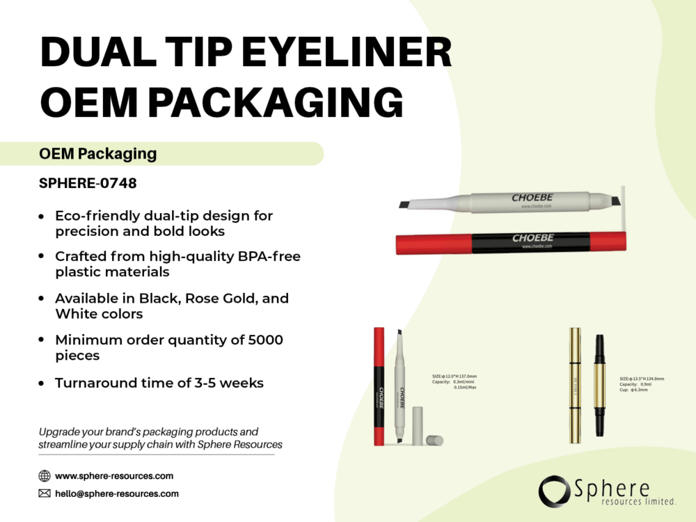 DUAL TIP EYELINER OEM PACKAGING social graphic