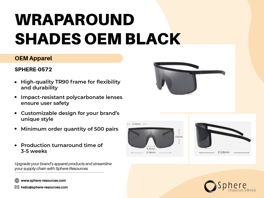 WRAPAROUND SHADES OEM BLACK Social Graphic