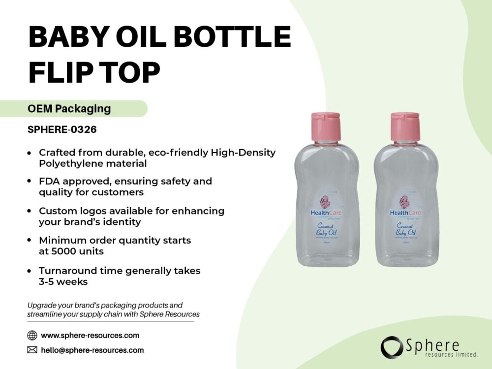 BABY OIL BOTTLE FLIP TOP social graphic