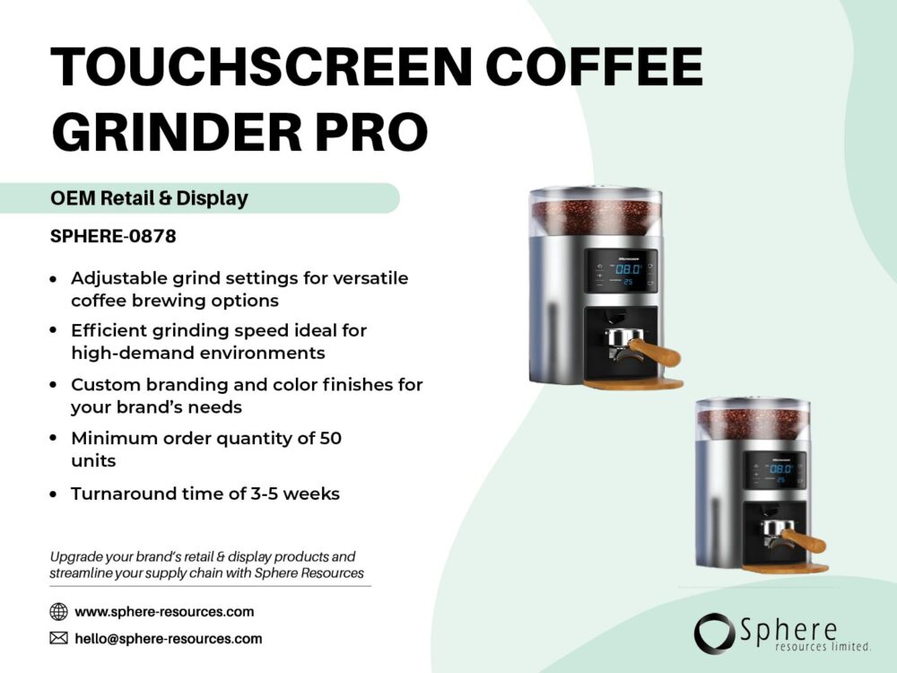 TOUCHSCREEN COFFEE GRINDER PRO Social Graphic