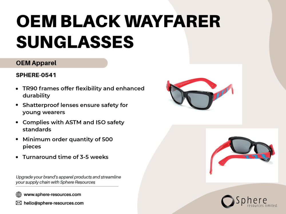 OEM BLACK WAYFARER SUNGLASSES Social Graphic