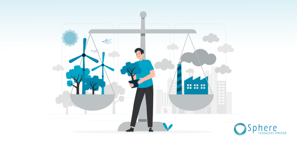 graphic illustration of a man choosing to make ethical choices or not
