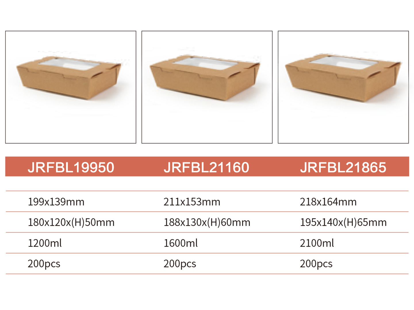 Kraft Paper Window Box