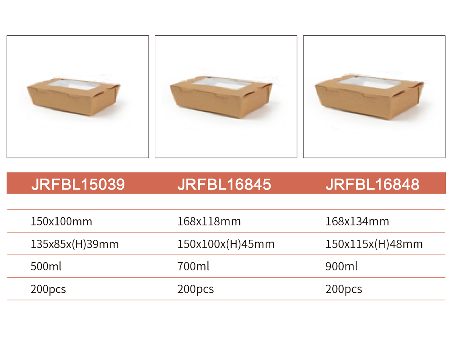 Kraft Paper Window Box