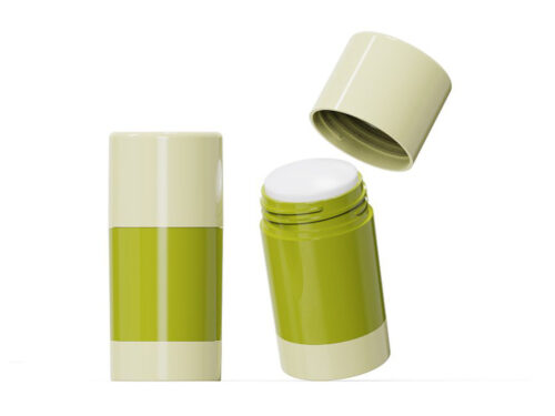 Bottom-Fill Deodorant Container with Screw-On Lid