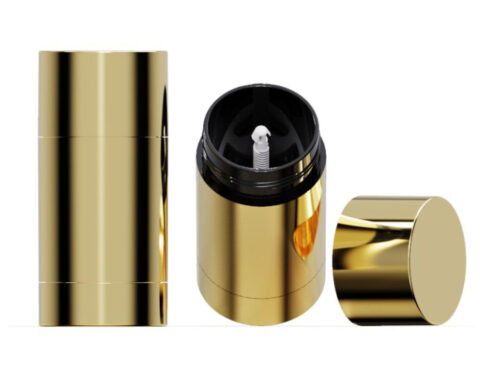 Metal Deodorant Container with Screw-On Lid