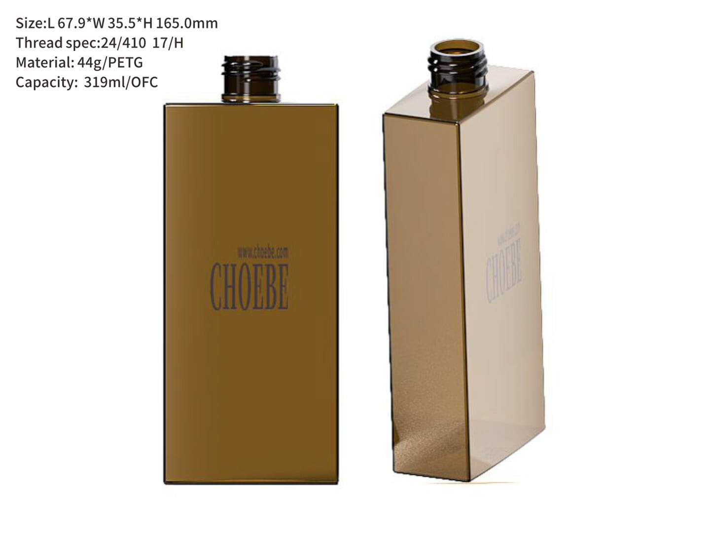 amber plastic bottles