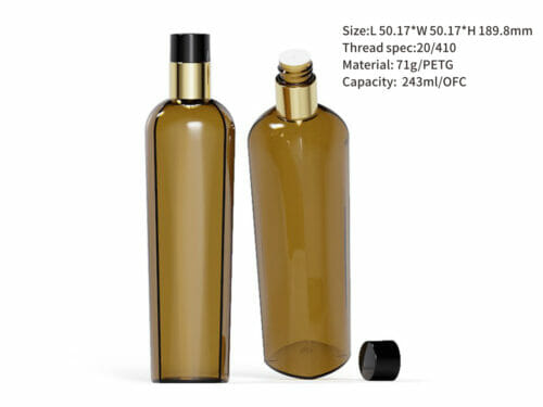 amber plastic bottles