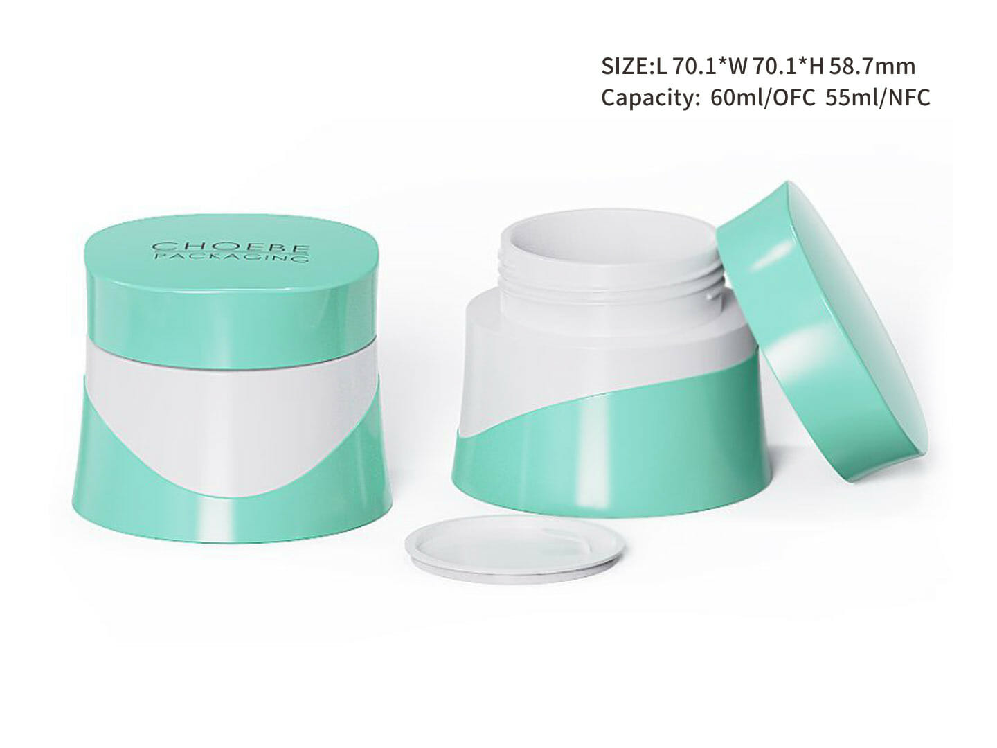 cosmetic jars with lids