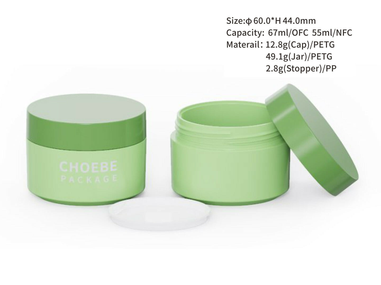 cosmetic jars with lids