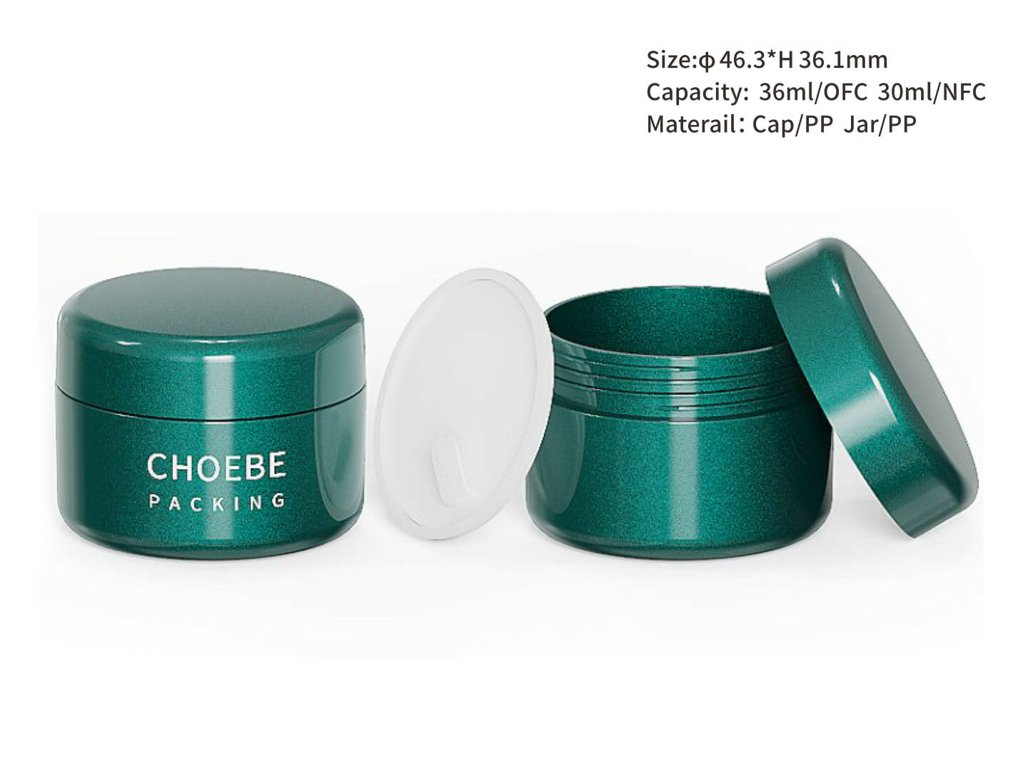 cosmetic jars with lids