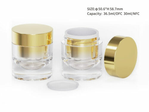 cosmetic glass jars