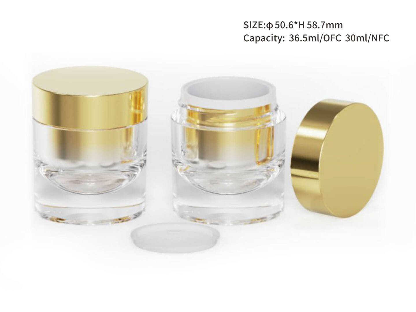 cosmetic glass jars
