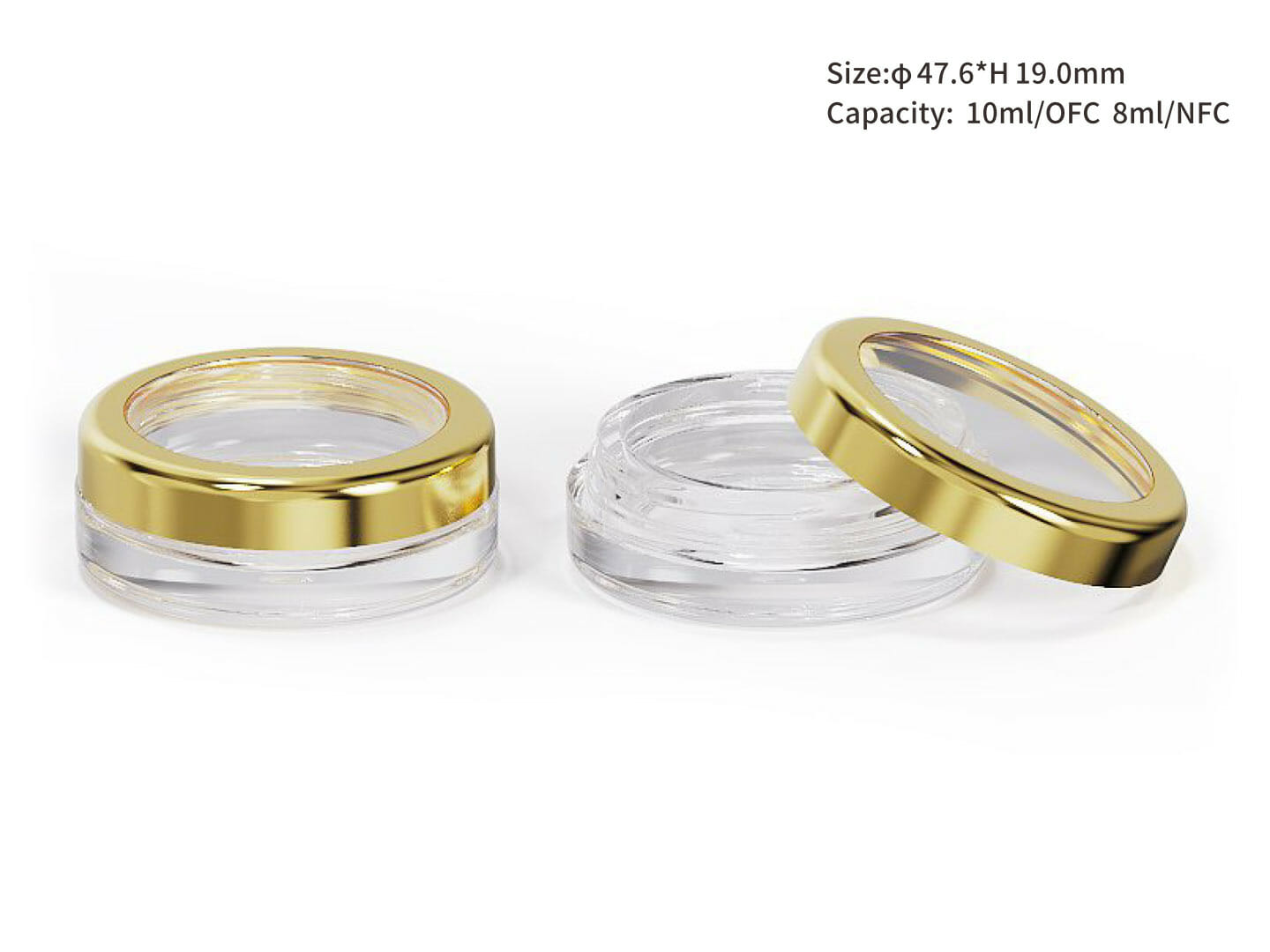 Cosmetics Jar OEM Packaging | Airtight Transparent | 4ml-45ml