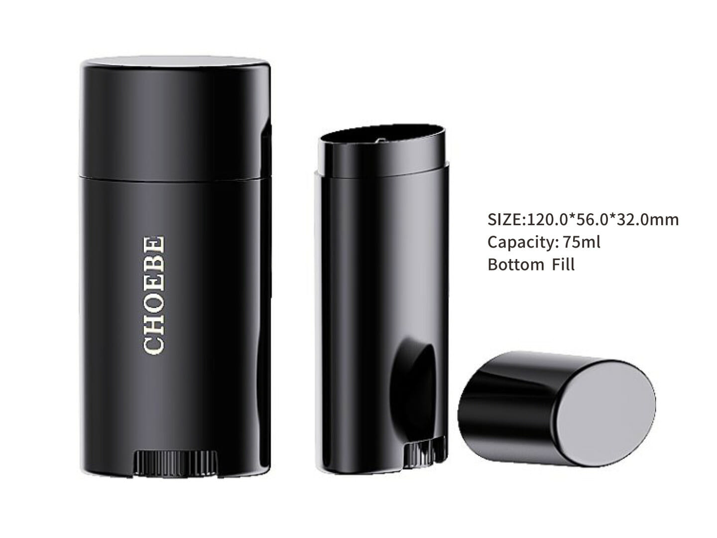 Deodorant Containers with Twist Cap OEM