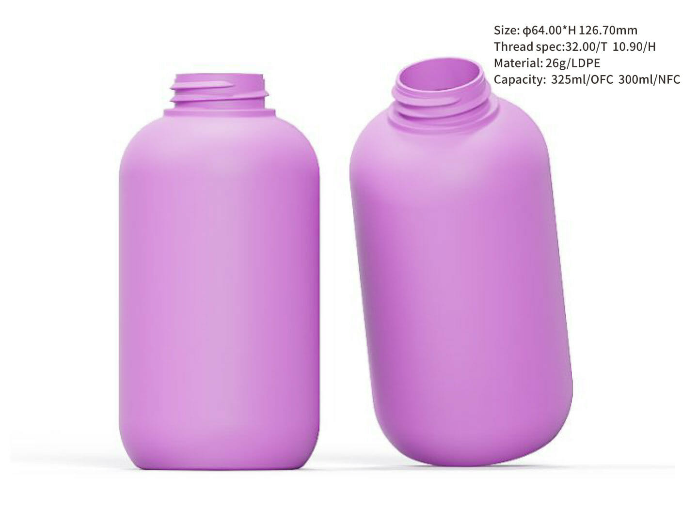 Press Disc Top Cap Container