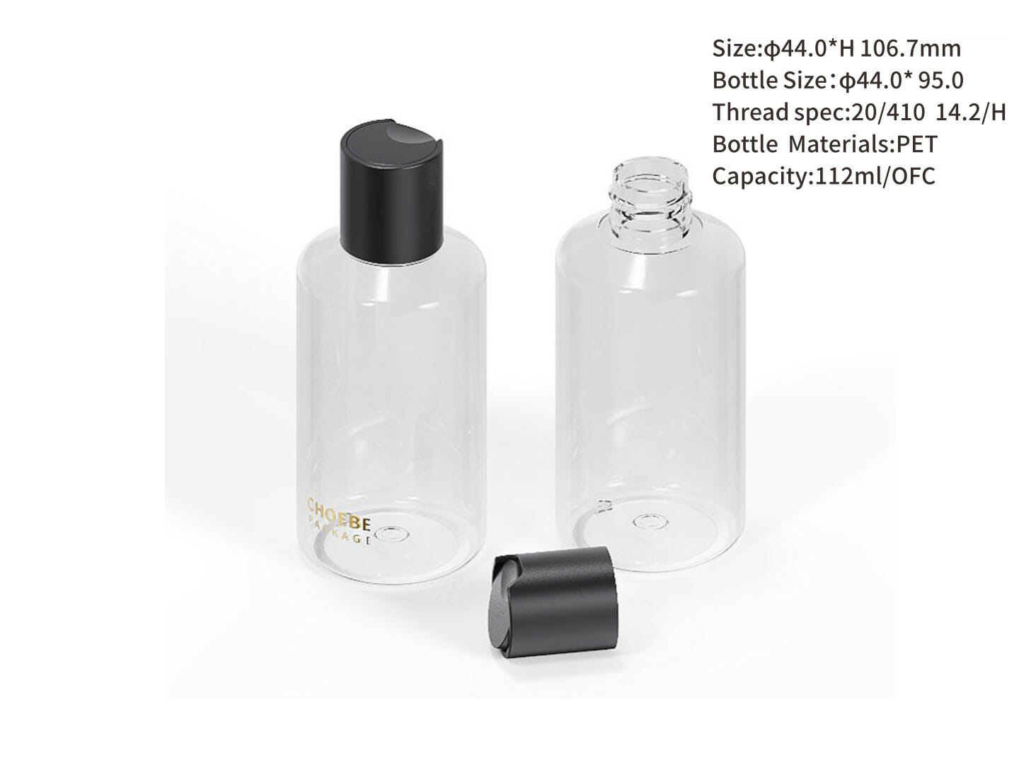 clear plastic bottles