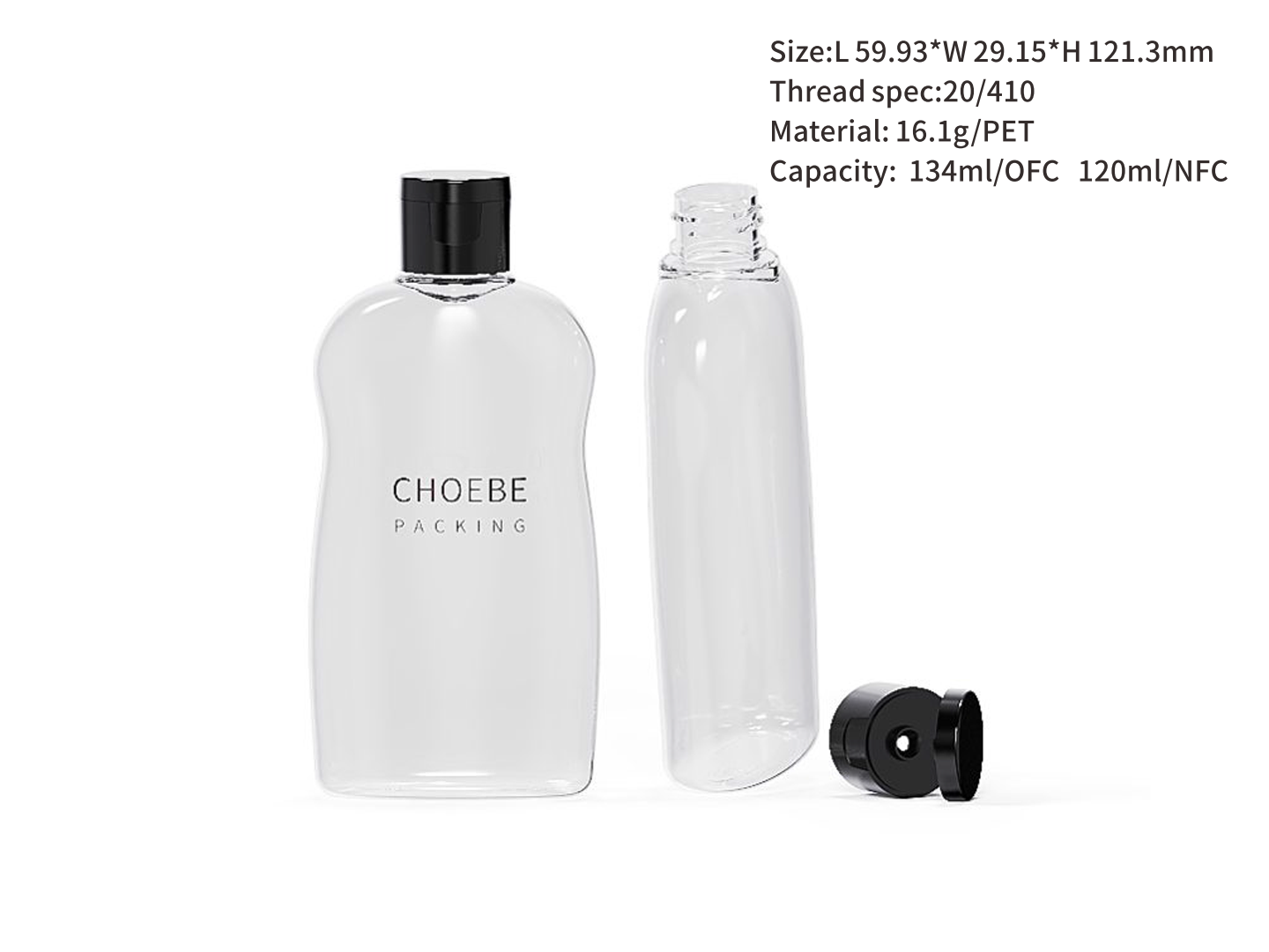 clear plastic bottles