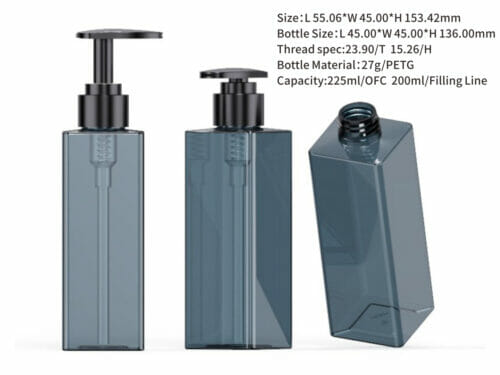 bottles with pumps