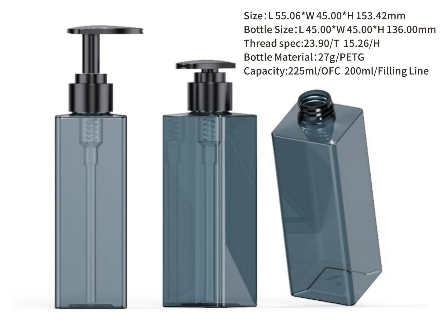 bottles with pumps