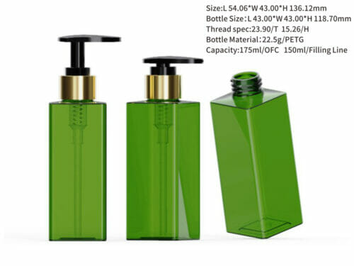 bottles with pumps