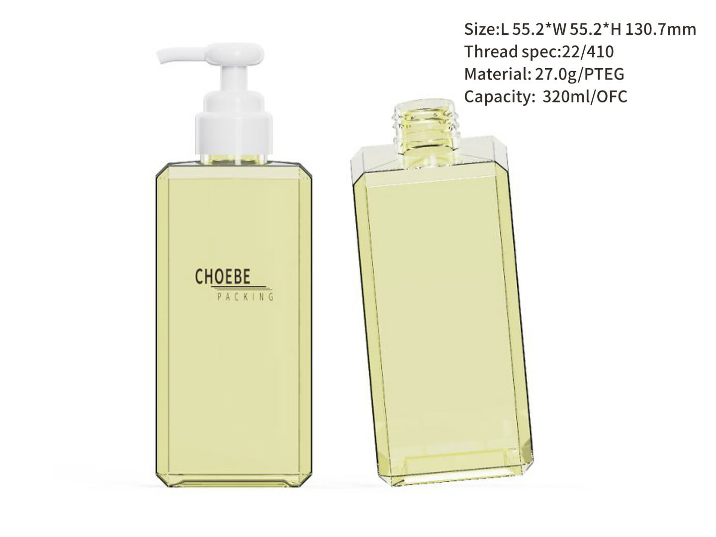 bottles with pumps