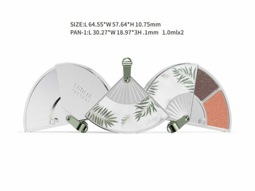 Fan-Shaped custom eyeshadow palettes OEM