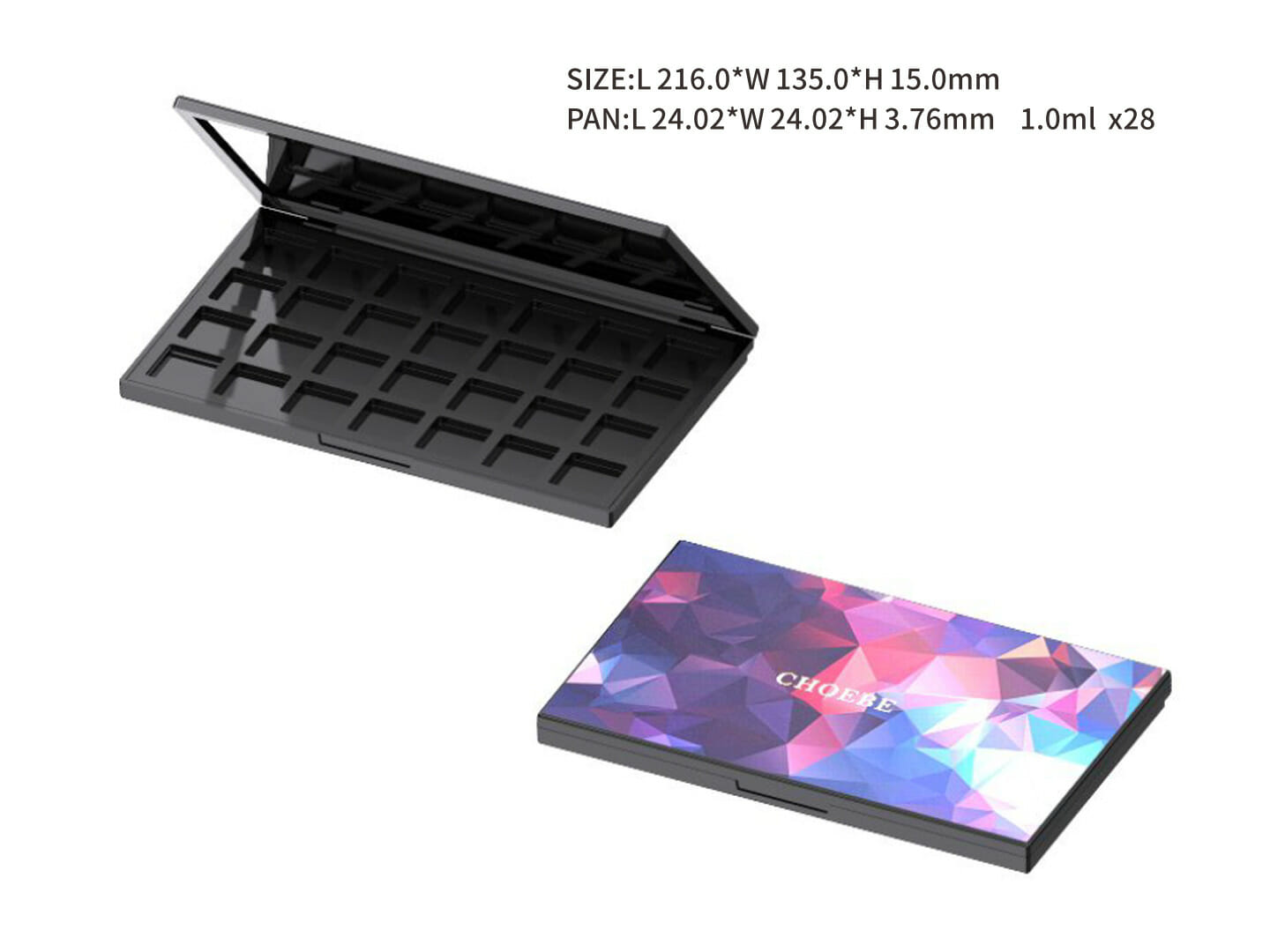 blank makeup palette
